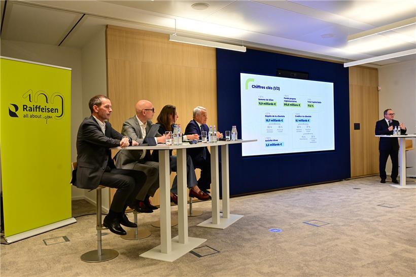 Banque Raiffeisen rechnet 2026 mit Leitzinserhöhungen Laurent Zahles präsentiert positive Geschäftszahlen für das Jahr 2025 bei einer Pressekonferenz