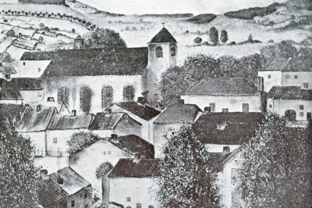 Die Stadt Esch im Jahr 1860