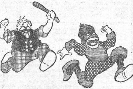 La diffusion du racisme s’est fait aussi par des objets plus ordinaires. Comme ici une publicité parue dans le Luxemburger Wort du 12 décembre 1910