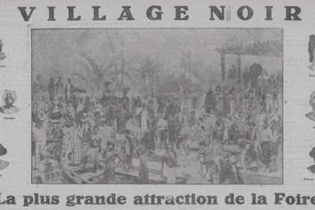 Publicité pour le village africain à la „Schueberfouer“ de 1929