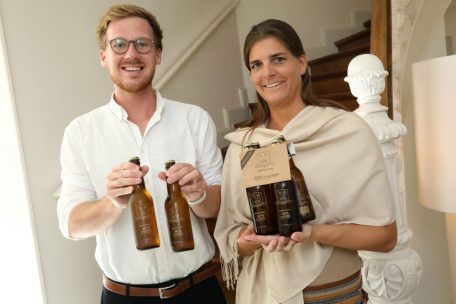 Pierre Beck, Gründer von Fox Drinks, und Catherine Hoffmann