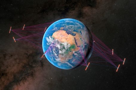 Darstellung des Satellitennetzwerks „O3B-mPower“