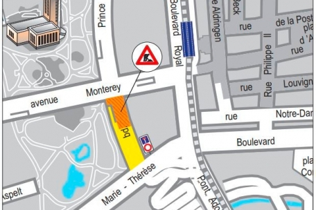 Ein Abschnitt des Boulevard Prince Henri wird am Sonntag zwischen 7 und 15 Uhr gesperrt
