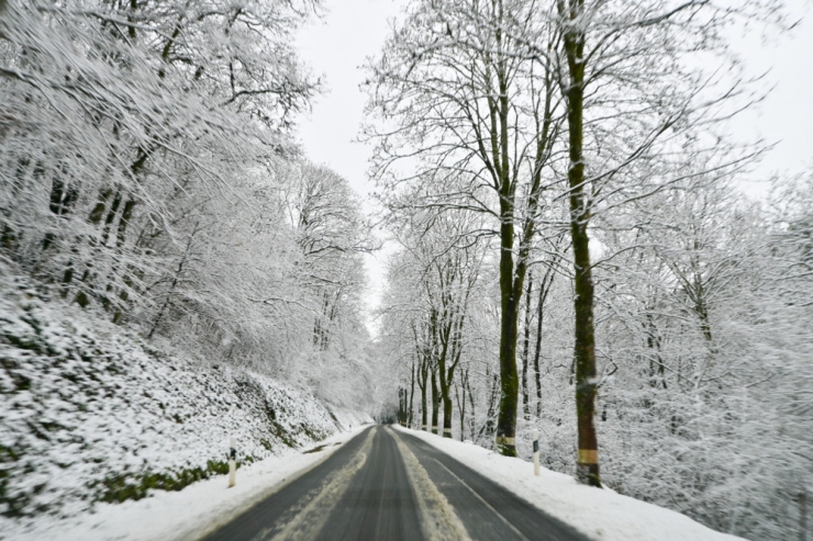 Weiße Pracht  / So schön winterlich war es heute in Luxemburgs Norden