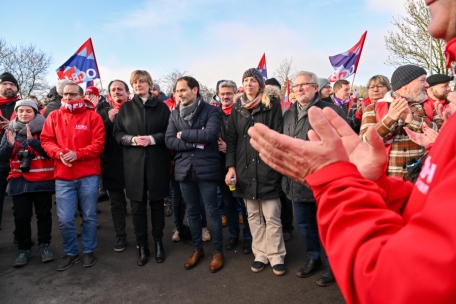 Politiker der LSAP, von „déi Lénk“ und der KPL zeigten sich ebenfalls solidarisch mit den Streikenden