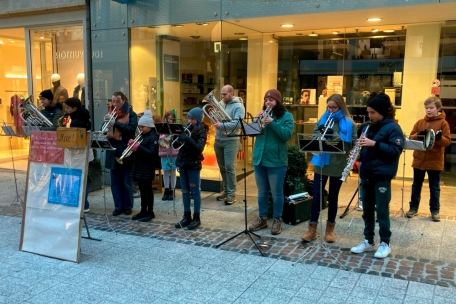 Das Jugendorchester der Bonneweger Harmonie verbreitete etwas Vorweihnachtsstimmung