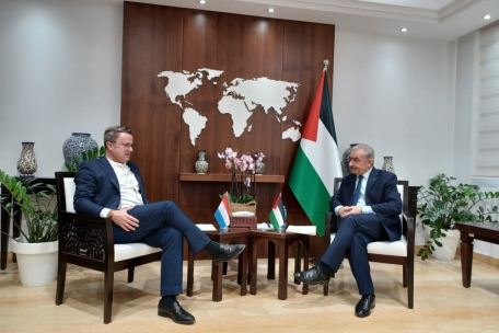 Außenminister Bettel im Gespräch mit Mohammad Shtayyeh, Ministerpräsident der Palästinensischen Autonomiebehörde