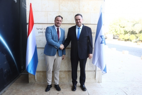 Außenminister Bettel mit seinem israelischen Amtskollegen Israel Katz