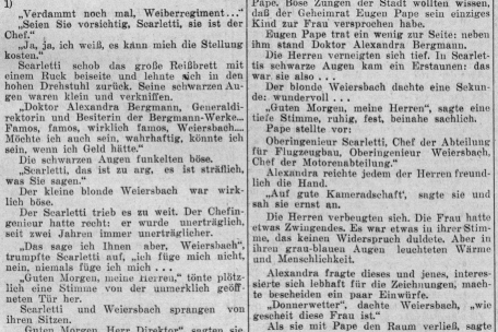 Im Dezember 1939 und Januar 1940 veröffentlichte das Escher Tageblatt den 1936 erschienen Roman von Gertrud Schloss alias Alice Carno, „Zwischen Pflicht und Liebe“, in 16 Teilen