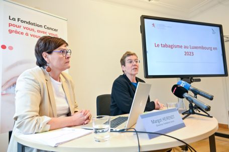 Kämpferinnen gegen Tabakkonsum: Margot Heirendt (l.) und Martine Deprez