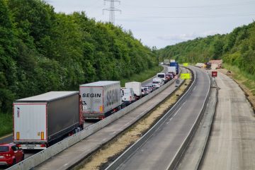 Wasserbillig / Trier-Autobahn: A64-Baustelle wird wieder dreispurig – Grenzkontrollen bleiben