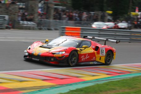 Unverschuldet den Sieg verpasst: der Ferrari 296 von Alessio Rovera/Davide Rigon/Alessandro Pier Guidi