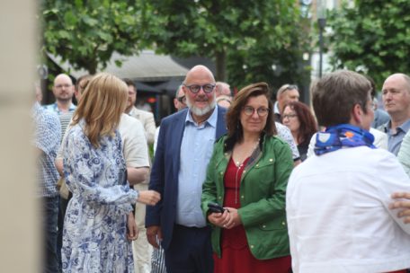 Tilly Metz und Marc Angel bei der Gedenkzeremonie