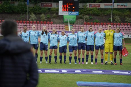 Die Luxemburgerinnen hatten sich vorgenommen, den zweiten Tabellenplatz in der Gruppe C5 zu verteidigen. Für Marisa Soares (8) war es das letzte Heim-Länderspiel ihrer Karriere.