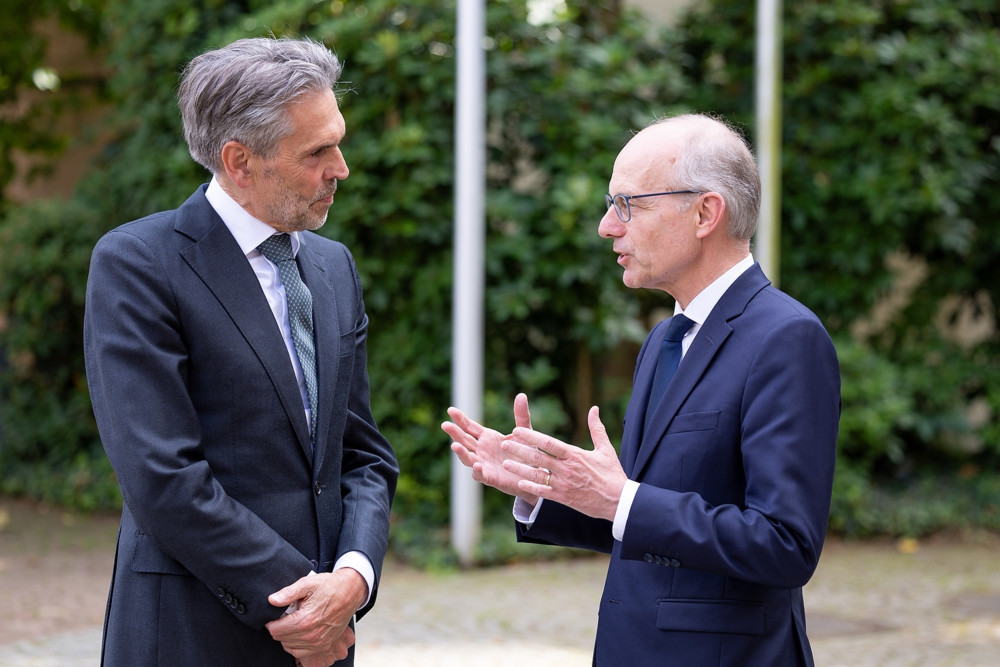 Luxemburg / Niederländischer Regierungschef Dick Schoof war zu Besuch bei Luc Frieden