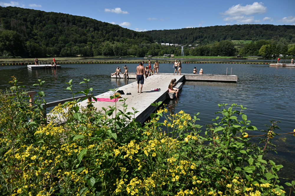 Echternacher See / An einem heißen Tag kommen 1.000 Badegäste