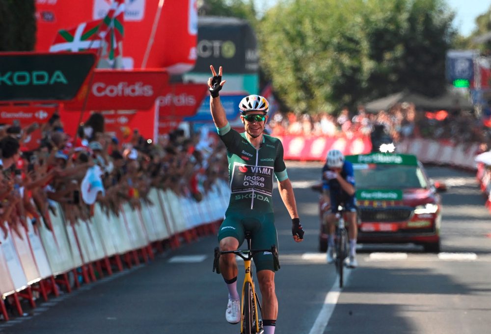 Vuelta / Wout van Aert feiert dritten Tagessieg, Michel Ries 19.