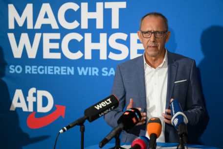 Jörg Urban, Vorsitzender der AfD in Sachsen, will wohl den „Machtwechsel“