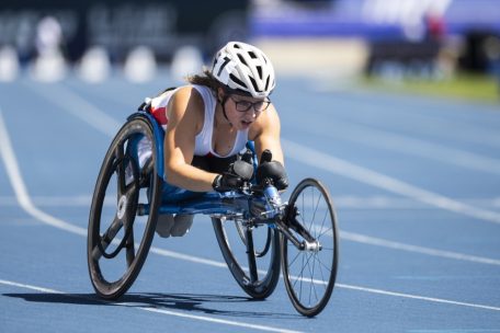 Rennrollstuhlfahrerin Katrin Kohl nimmt erstmals an den Paralympics teil