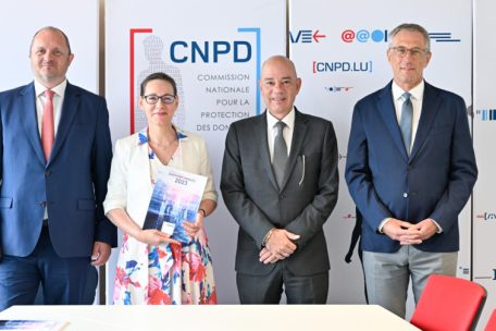 Die Führung der CNPD (von links): Alain Hermann, Tine A. Larsen, Thierry Lallemang, Marc Lemmer