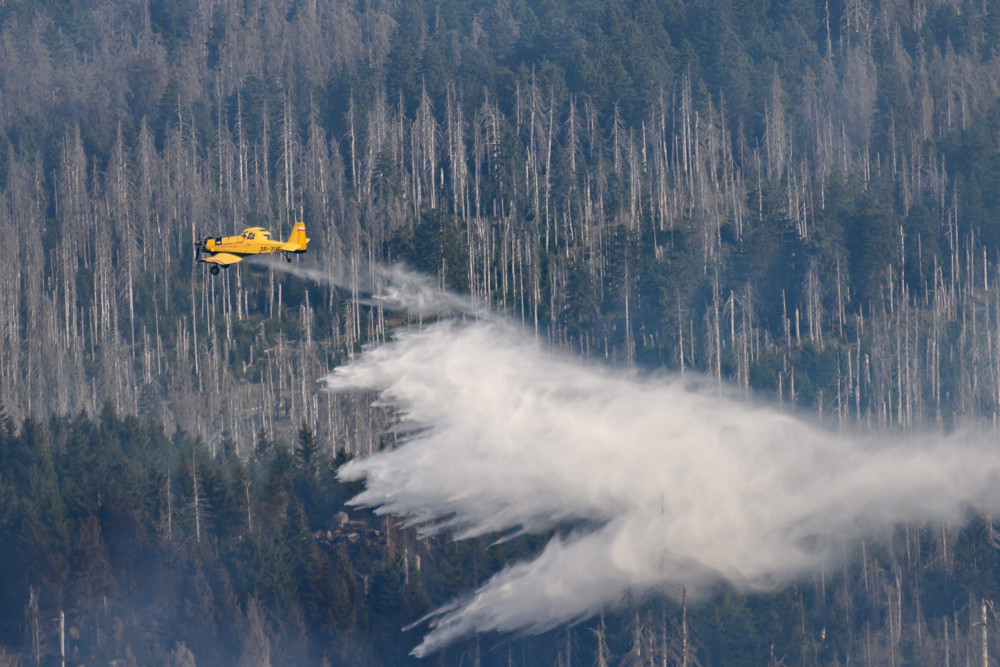 Hoffen auf Wetterumschwung / Kampf gegen Waldbrand am Brocken: Flammen breiten sich nicht weiter aus