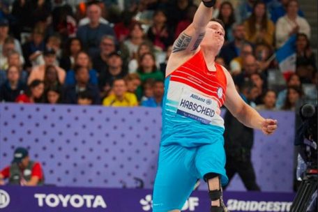 Tom Habscheids 14,97 Meter sind auch ein paralympischer Rekord in der F63-Klasse