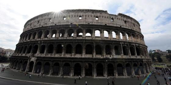 Kolosseum in Rom war auch Einkaufszentrum